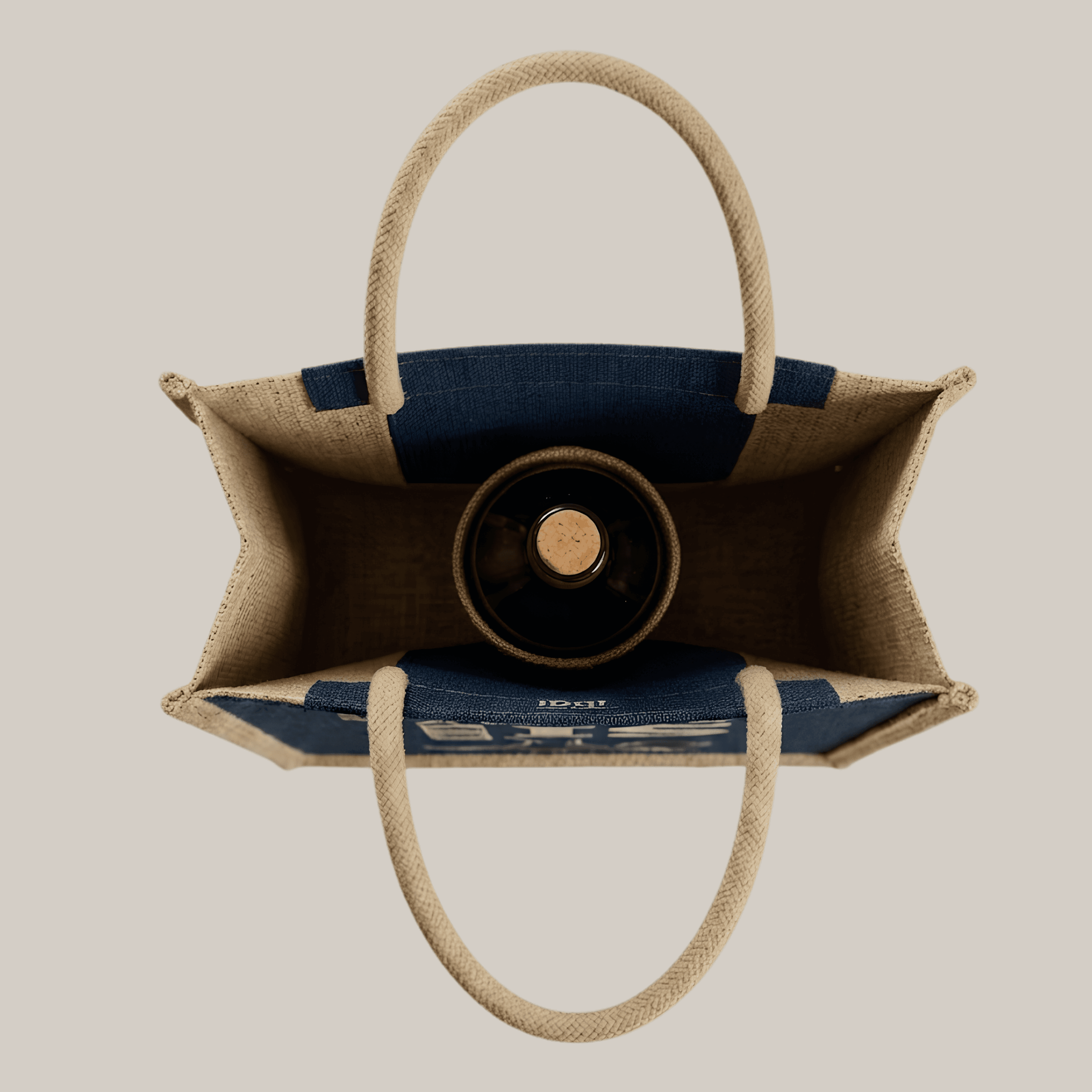 Eco-Friendly Jute Wine Bottle Bag top