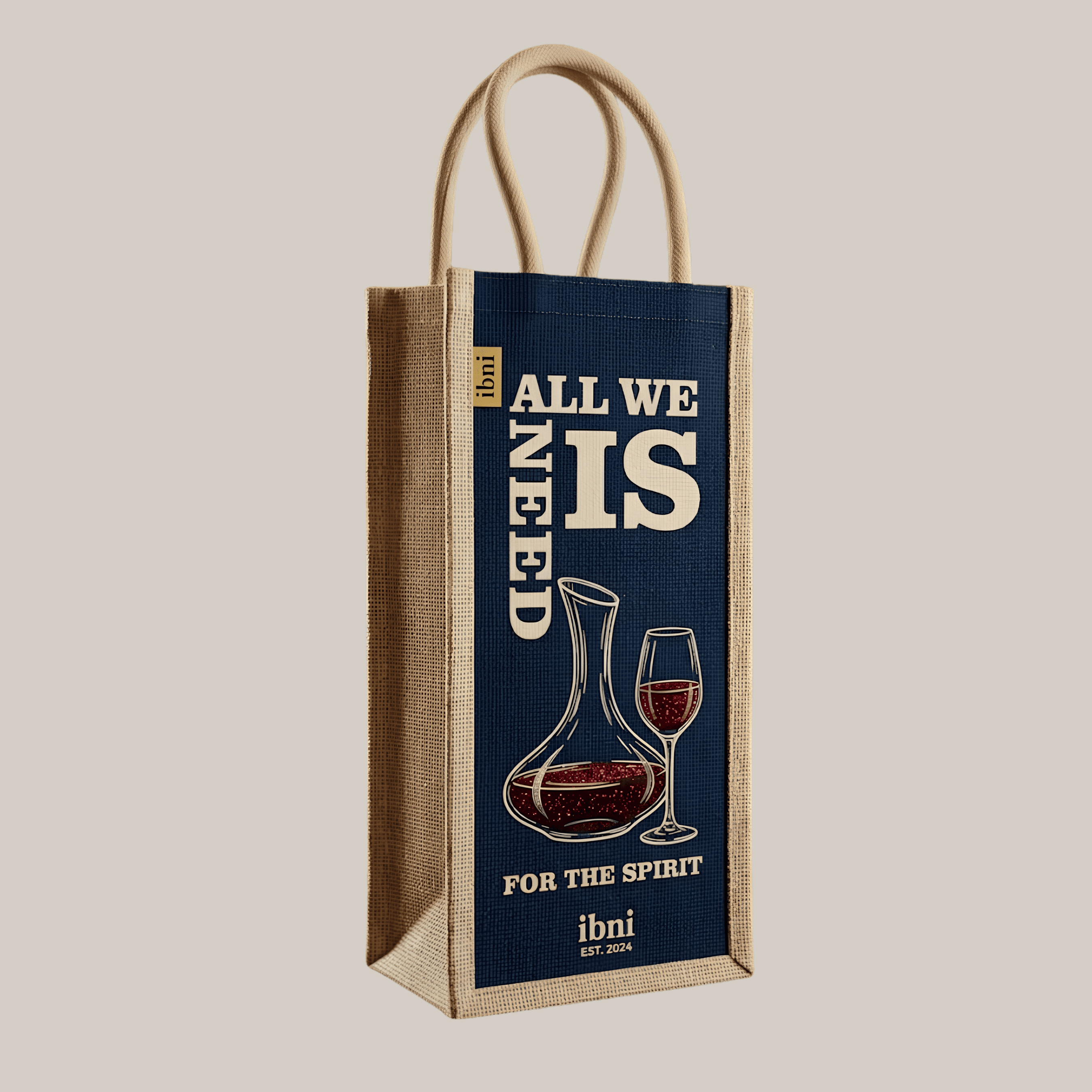 Eco-Friendly Jute Wine Bottle Bag