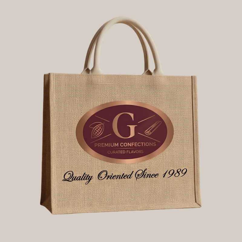 Eco-Friendly Custom Printed Jute Shopping Bag